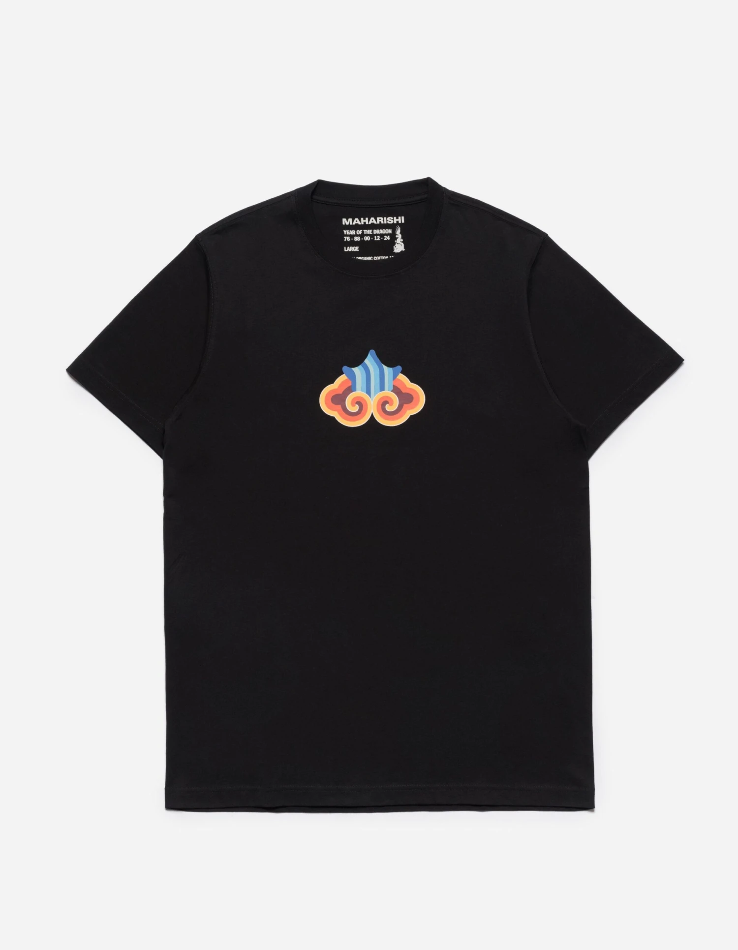 1265 Maharishi Cloud Temple T-Shirt Black 1 1265 Maharishi Cloud Temple T-Shirt Black