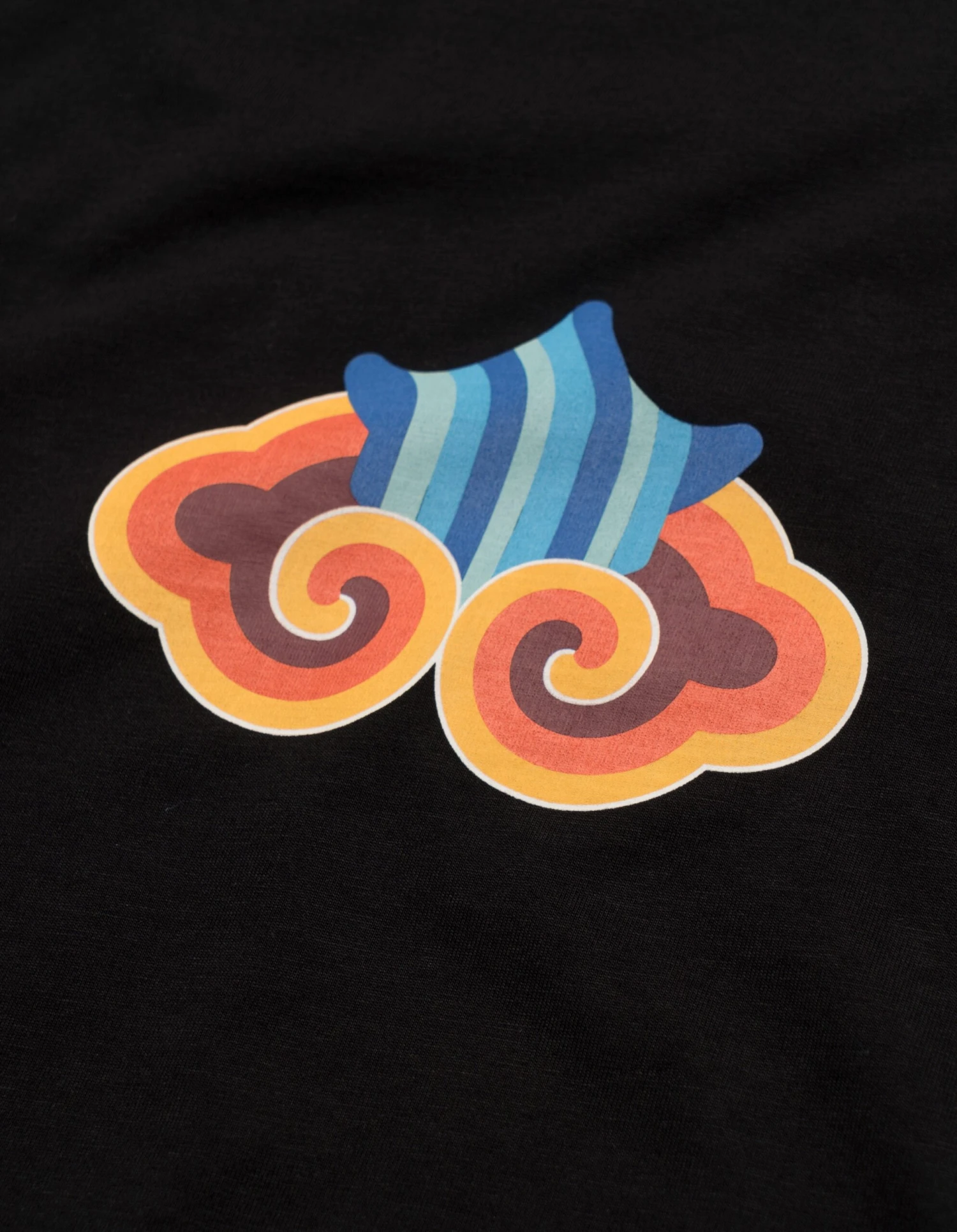 1265 Maharishi Cloud Temple T-Shirt Black 7 1265 Maharishi Cloud Temple T-Shirt Black - Image 7