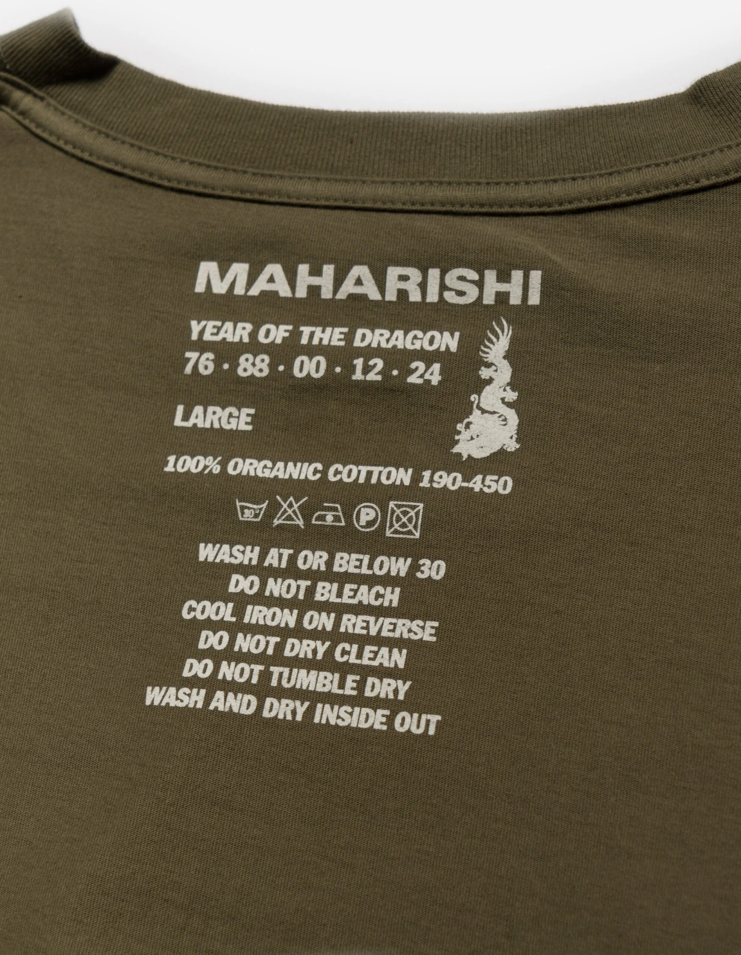 1265 Maharishi Cloud Temple T-Shirt Olive 10 1265 Maharishi Cloud Temple T-Shirt Olive - Image 10