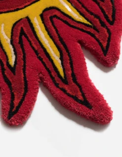 1270 Original Dragon Head Rug Red -Maharishi ss24 1270 red gold 20