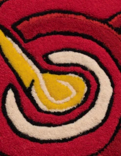 1270 Original Dragon Head Rug Red -Maharishi ss24 1270 red gold 40