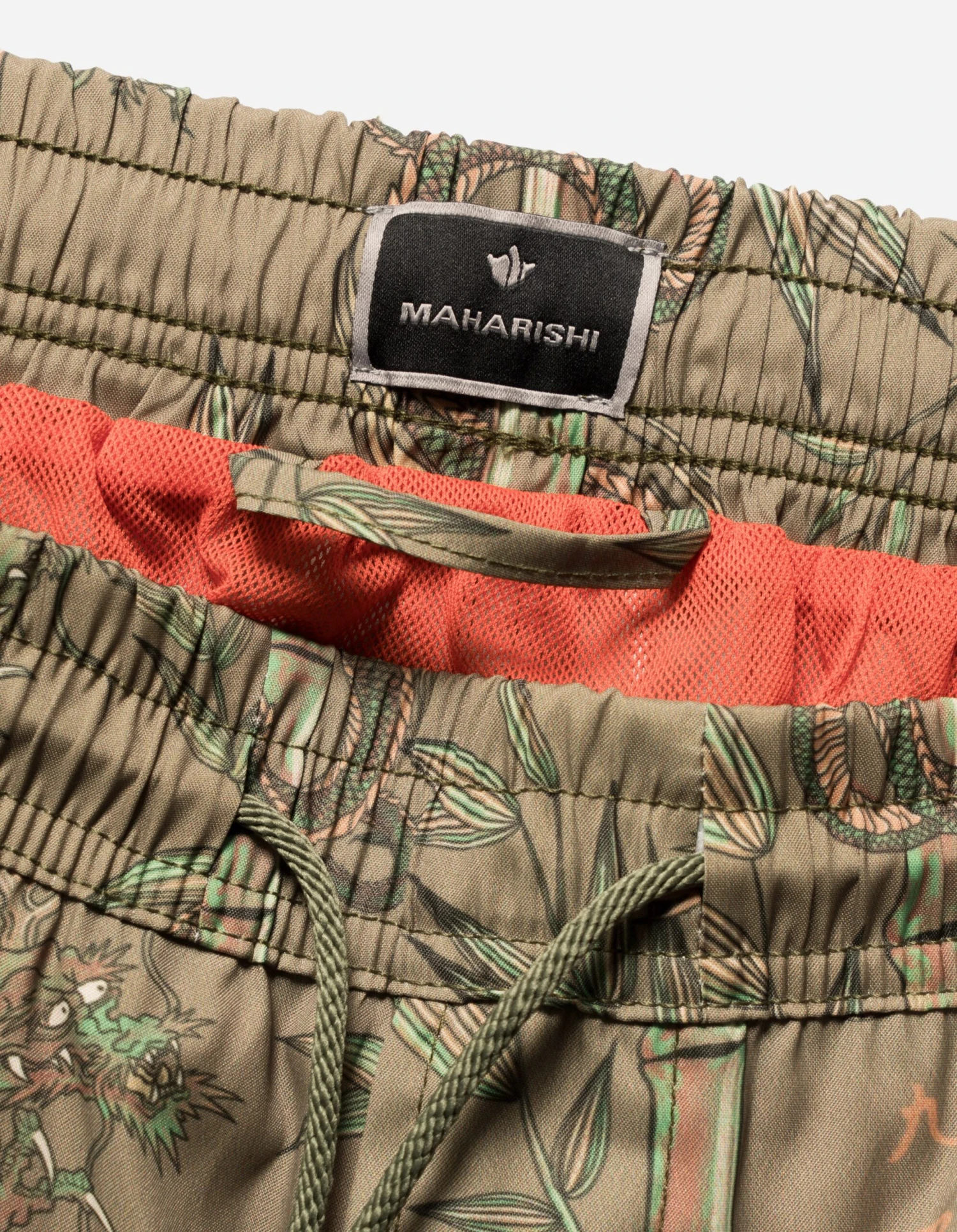 Maharishi 1272 Dragon Bamboo Swim Shorts Olive 6 Maharishi 1272 Dragon Bamboo Swim Shorts Olive - Image 6