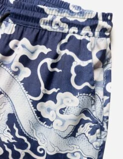 Maharishi 1273 Cloud Dragon Swim Shorts Navy -Maharishi ss24 1273 subdued blue 40