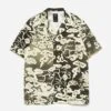 Maharishi 1282 Cloud Dragon Camp Collar Shirt Olive