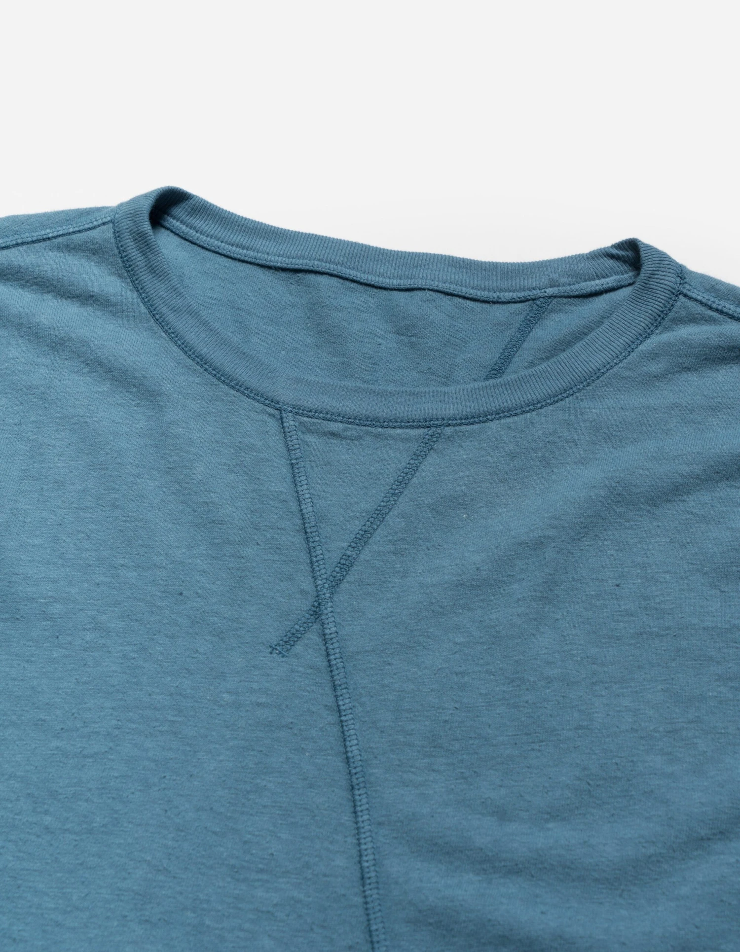 Maharishi 5000 Kesagiri Hemp Oversized T-Shirt Subdued Blue 7 Maharishi 5000 Kesagiri Hemp Oversized T-Shirt Subdued Blue - Image 7