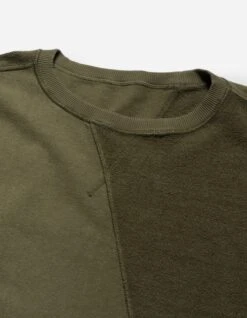 Maharishi 5001 Kesagiri Hemp Crew Sweat Olive OG-107F -Maharishi ss24 5001 olive og 107f 40