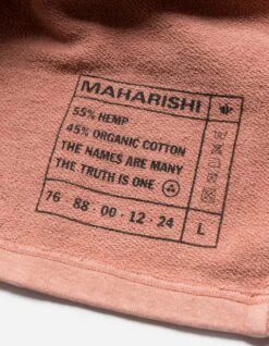 Maharishi 5001 Kesagiri Hemp Crew Sweat Pink Panther -Maharishi ss24 5001 pinkpanther 70