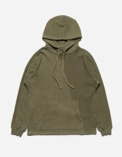 Maharishi 5002 Kesagiri Hemp Hooded Sweat Olive OG-107F