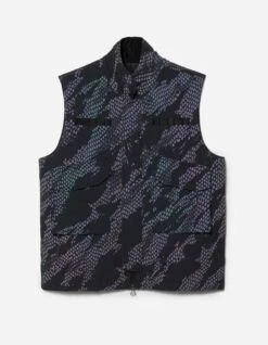 Maharishi 5034 Reflective Camo Padded Flak Vest Subdued Night