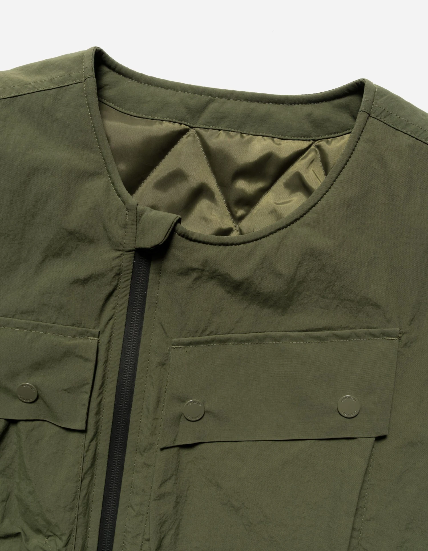 Maharishi 5038 Veg Dyed Tech Cargo Vest Olive 7 Maharishi 5038 Veg Dyed Tech Cargo Vest Olive - Image 7