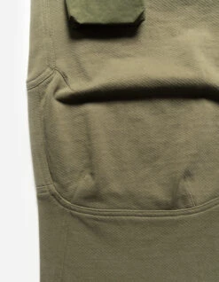 Maharishi 5044 Asym Articulated Sweatpants Olive OG-107F -Maharishi ss24 5044 olive og 107f 60