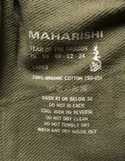 Maharishi 5044 Asym Articulated Sweatpants Olive OG-107F -Maharishi ss24 5044 olive og 107f 80