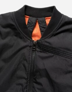 Maharishi 5056 Monk MA-1 Flight Jacket Black -Maharishi ss24 5056 black 50