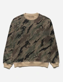 Maharishi 5067 Organic Camo Crew Sweat Woodland