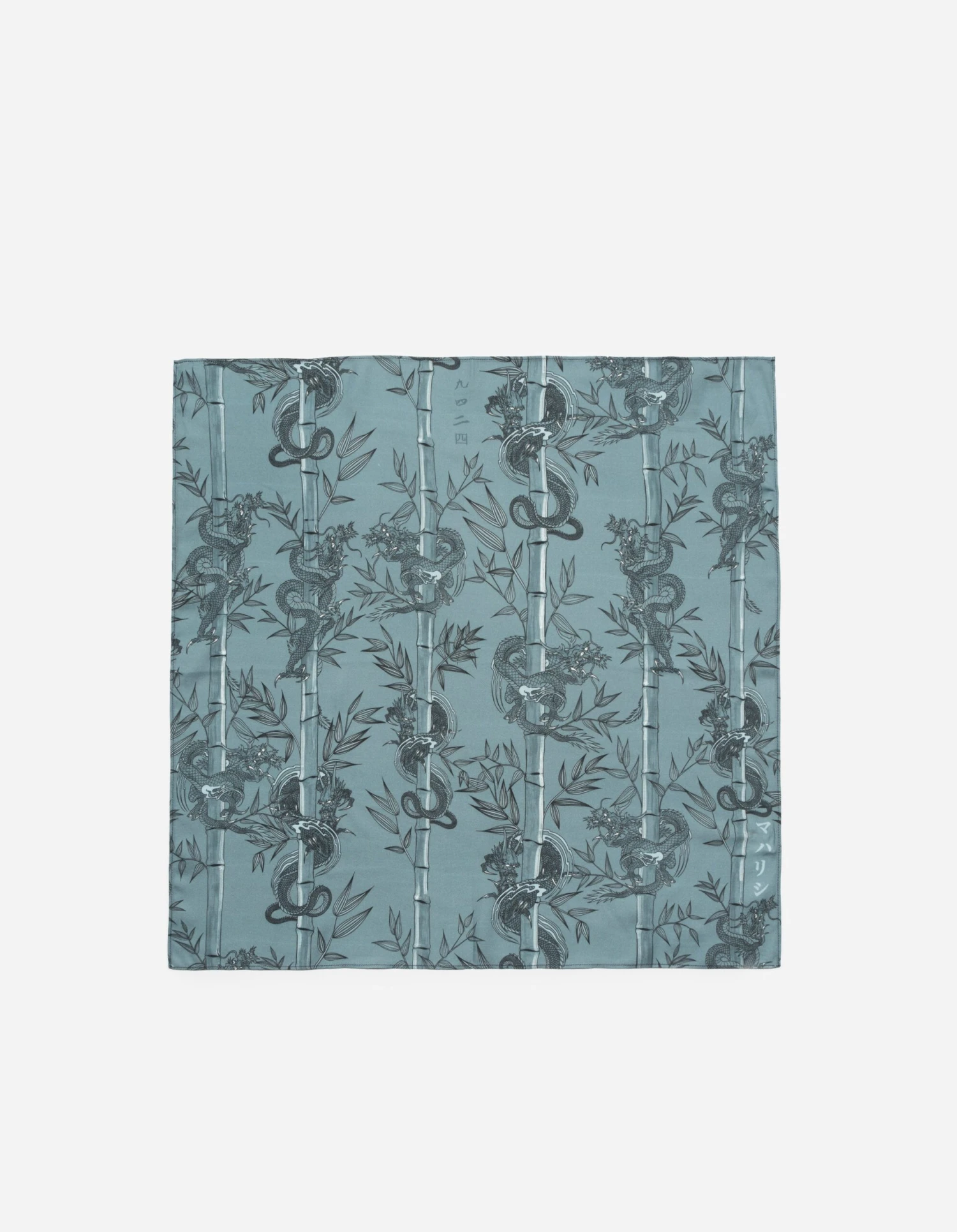Maharishi 5081 Dragon Bamboo Bandana Subdued Blue 1 Maharishi 5081 Dragon Bamboo Bandana Subdued Blue