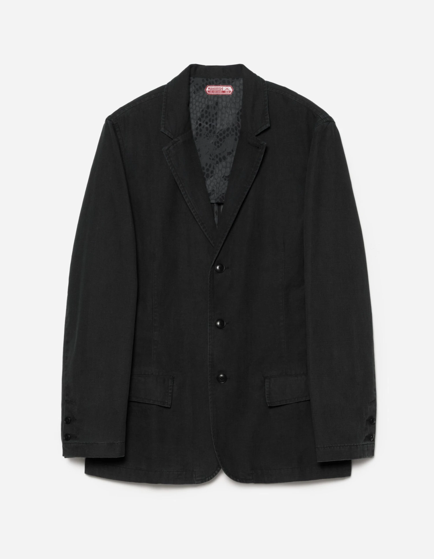 Maharishi 5082 Hemp Blazer Black 1 Maharishi 5082 Hemp Blazer Black