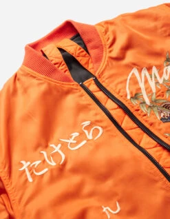 Maharishi 5096 Take Tora MA1 Flight Jacket Blaze Orange -Maharishi ss24 5096 blaze orange 44 Green