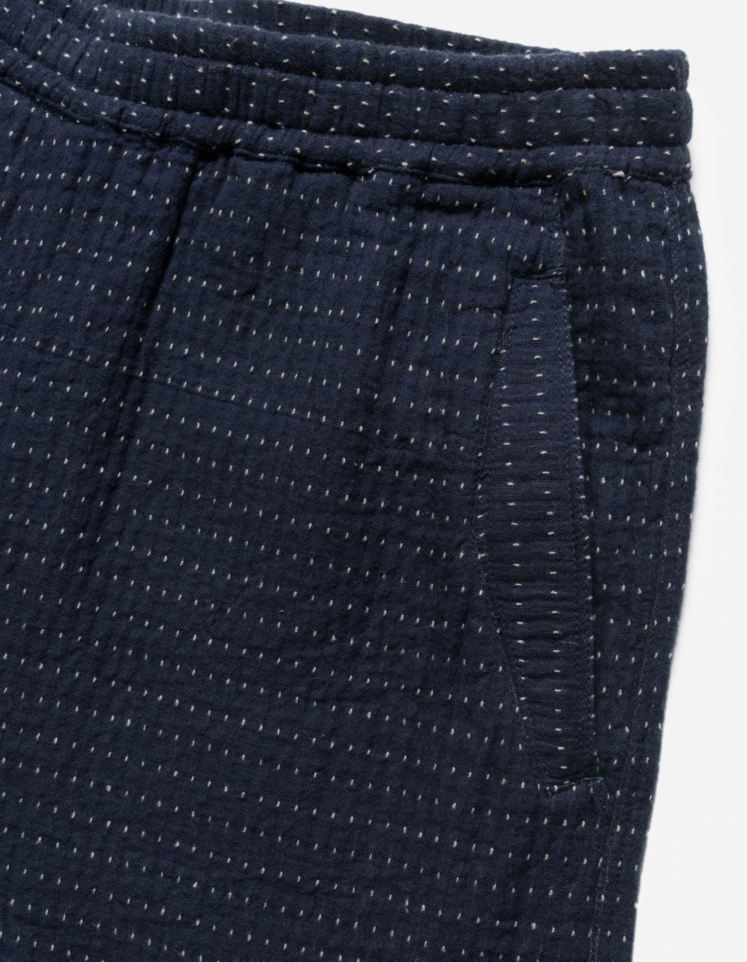 Maharishi 5114 Noragi Loose Asym Track Shorts Indigo 7 Maharishi 5114 Noragi Loose Asym Track Shorts Indigo - Image 7