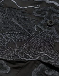 Maharishi 5128 Cloud Dragon Embroidered Snoshorts Black -Maharishi ss24 5128 black 60