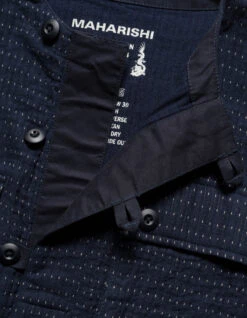 Maharishi 5132 Noragi Cargo Kurta Shirt Indigo -Maharishi ss24 5132 indigo 40