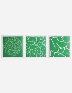 Teach YE-93, 94 & 95 Triptych Green