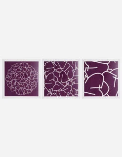 Teach YE-102, 103 & 104 Triptych Purple