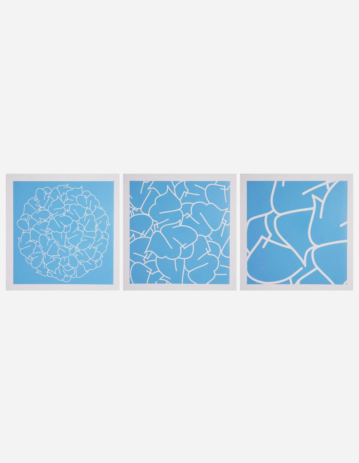 Teach YE-108, 109 & 110 Triptych Light Blue 1 Teach YE-108, 109 & 110 Triptych Light Blue