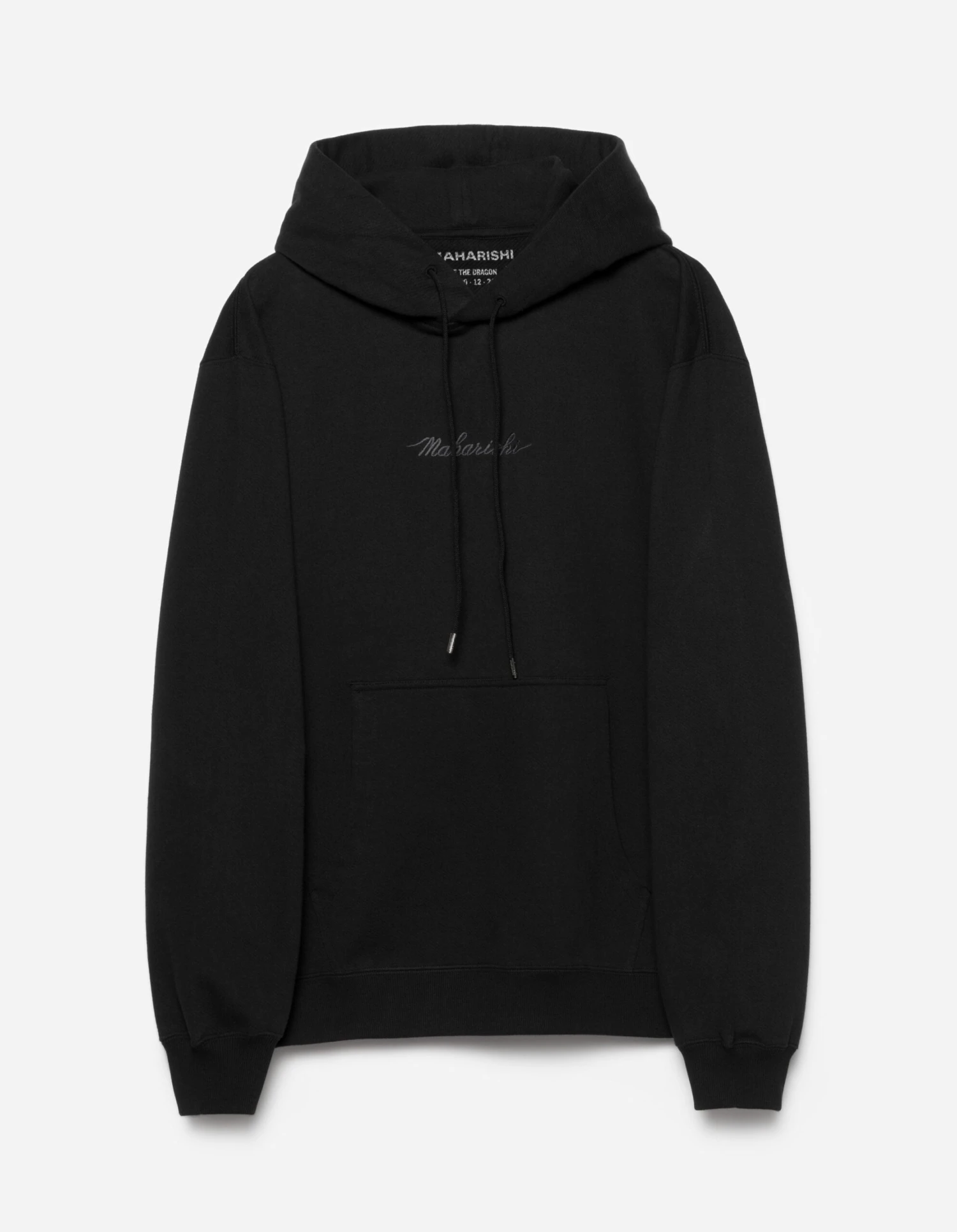 4622 Maharishi Organic Hooded Sweat Black 1 4622 Maharishi Organic Hooded Sweat Black